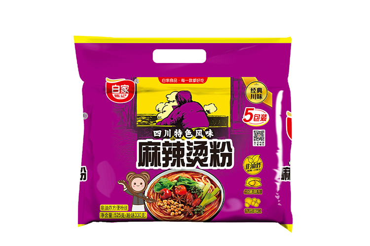 BAIJIACHENJI'S INSTANT VERMIVELLI HOT SPICY FLAVOR 5PACKS 525G